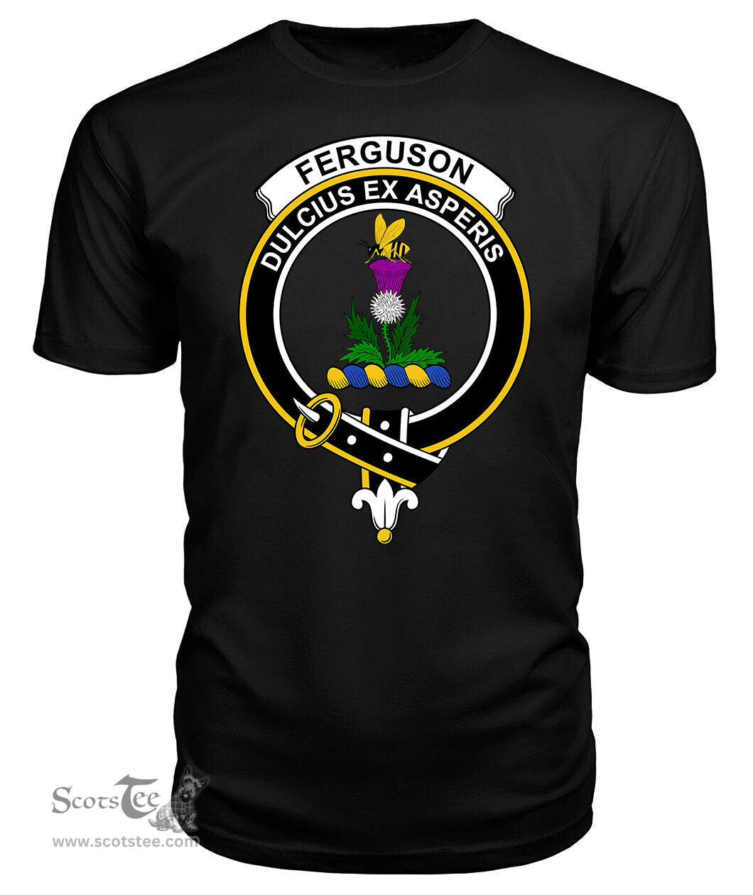 ScotsTee Shop Scottish Fergusson Clan Tartan Scottish Clans Crest T Shirt