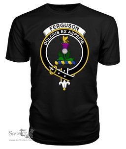 ScotsTee Shop Scottish Fergusson Clan Tartan Scottish Clans Crest T Shirt