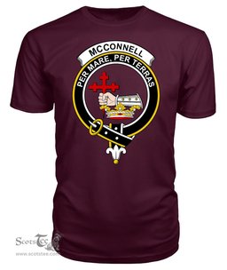 ScotsTee Shop Scottish McConnell Clan Tartan Scottish Clans Crest T Shirt