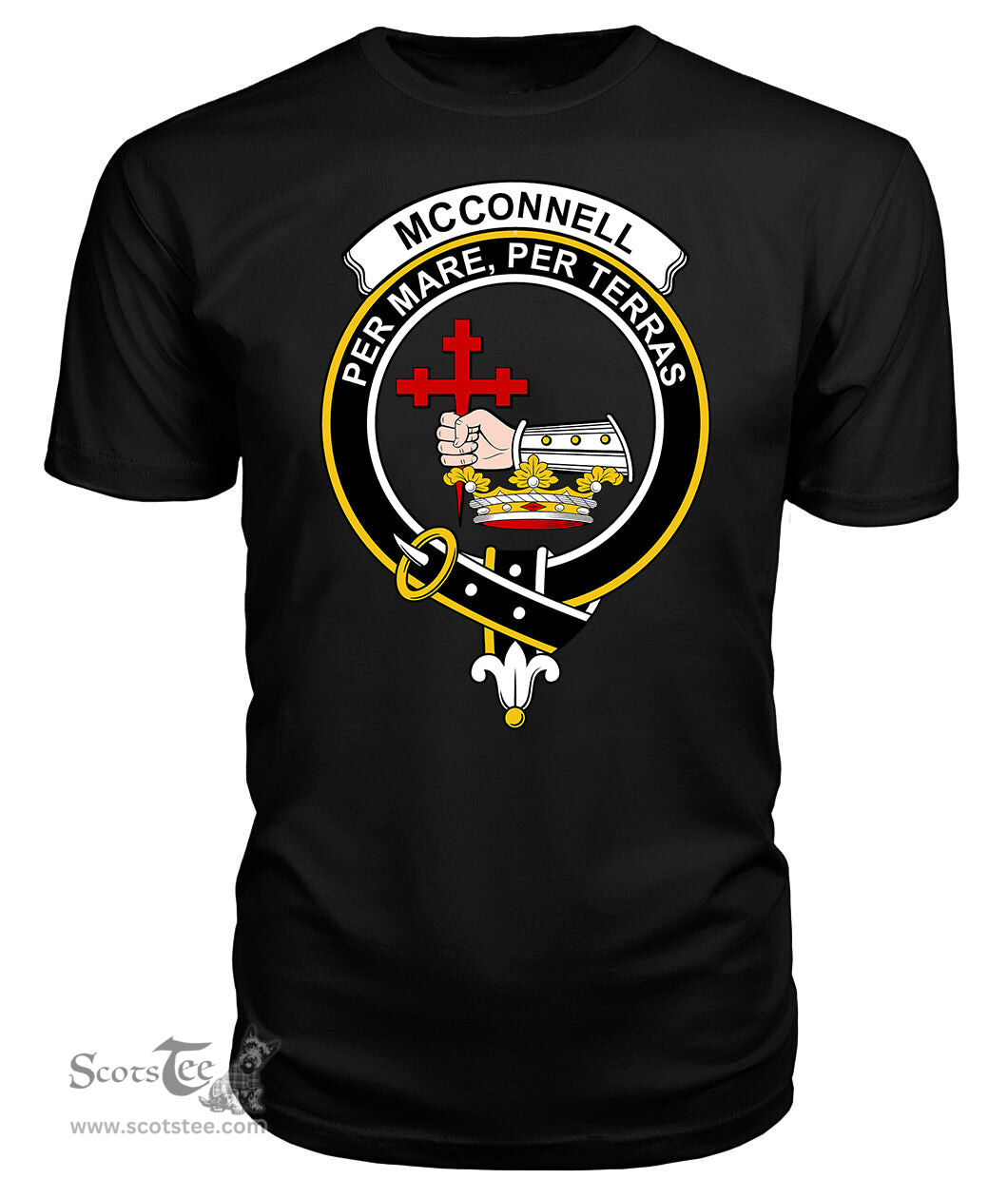 ScotsTee Shop Scottish McConnell Clan Tartan Scottish Clans Crest T Shirt