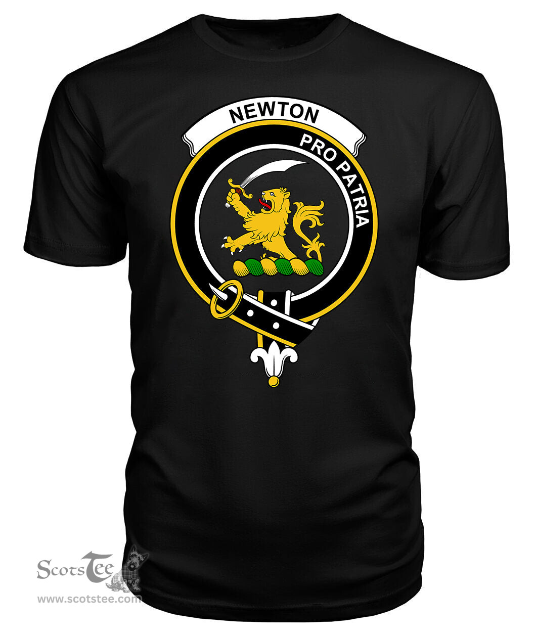 ScotsTee Shop Scottish Newton Clan Tartan Scottish Clans Crest T Shirt