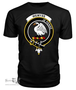 ScotsTee Shop Scottish Wemyss Clan Tartan Scottish Clans Crest T Shirt