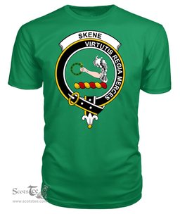 ScotsTee Shop Scottish Skene Clan Tartan Scottish Clans Crest T Shirt