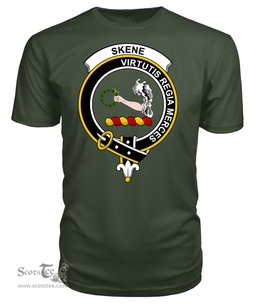 ScotsTee Shop Scottish Skene Clan Tartan Scottish Clans Crest T Shirt