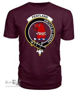 ScotsTee Shop Scottish Pentland Clan Tartan Scottish Clans Crest T Shirt