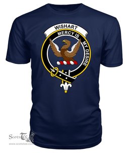 ScotsTee Shop Scottish Wishart Clan Tartan Scottish Clans Crest T Shirt