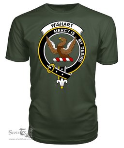 ScotsTee Shop Scottish Wishart Clan Tartan Scottish Clans Crest T Shirt