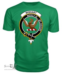 ScotsTee Shop Scottish Wishart Clan Tartan Scottish Clans Crest T Shirt