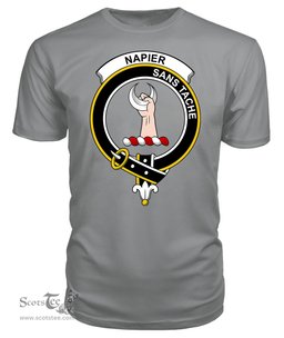ScotsTee Shop Scottish Napier Clan Tartan Scottish Clans Crest T Shirt