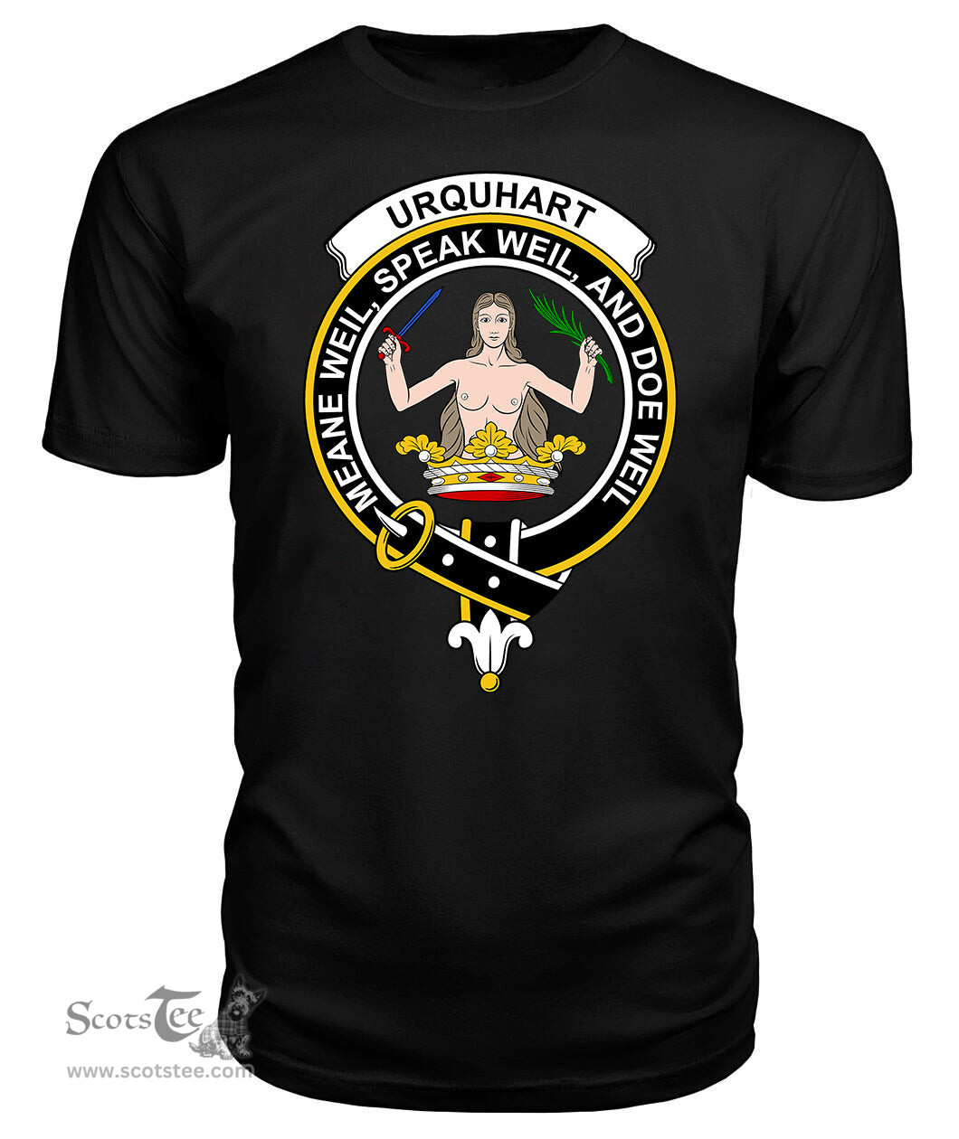 ScotsTee Shop Scottish Urquhart Clan Tartan Scottish Clans Crest T Shirt