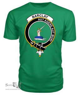 ScotsTee Shop Scottish Barclay Clan Tartan Scottish Clans Crest T Shirt