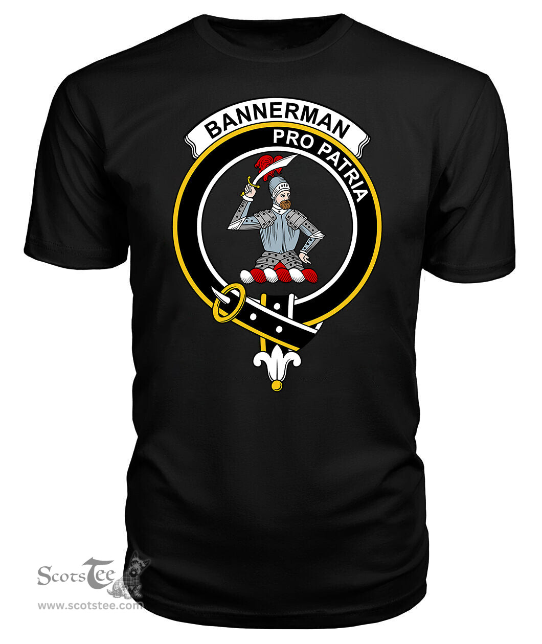 ScotsTee Shop Scottish Bannerman Clan Tartan Scottish Clans Crest T Shirt