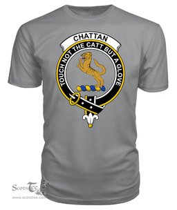 ScotsTee Shop Scottish Chattan Clan Tartan Scottish Clans Crest T Shirt