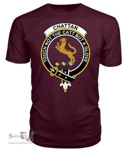 ScotsTee Shop Scottish Chattan Clan Tartan Scottish Clans Crest T Shirt