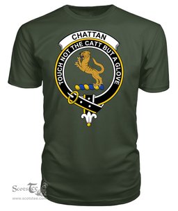 ScotsTee Shop Scottish Chattan Clan Tartan Scottish Clans Crest T Shirt