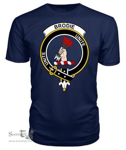 ScotsTee Shop Scottish Brodie Clan Tartan Scottish Clans Crest T Shirt