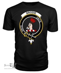 ScotsTee Shop Scottish Brodie Clan Tartan Scottish Clans Crest T Shirt