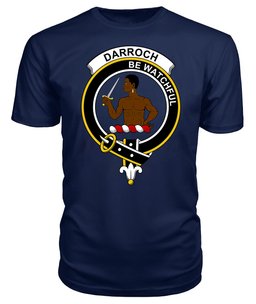 ScotsTee Shop Scottish Darroch (of Gourock) Clan Tartan Scottish Clans Crest T Shirt