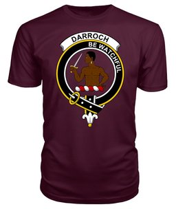 ScotsTee Shop Scottish Darroch (of Gourock) Clan Tartan Scottish Clans Crest T Shirt