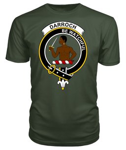 ScotsTee Shop Scottish Darroch (of Gourock) Clan Tartan Scottish Clans Crest T Shirt