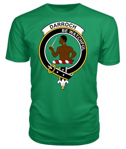ScotsTee Shop Scottish Darroch (of Gourock) Clan Tartan Scottish Clans Crest T Shirt