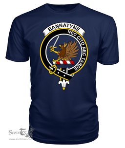 ScotsTee Shop Scottish Bannatyne Clan Tartan Scottish Clans Crest T Shirt