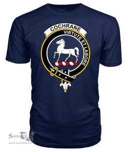 ScotsTee Shop Scottish Cochrane Clan Tartan Scottish Clans Crest T Shirt