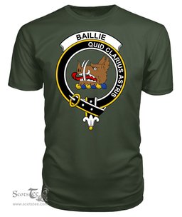 ScotsTee Shop Scottish Baillie Clan Tartan Scottish Clans Crest T Shirt