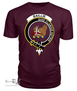 ScotsTee Shop Scottish Baillie Clan Tartan Scottish Clans Crest T Shirt