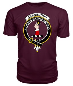 ScotsTee Shop Scottish Dennistoun Clan Tartan Scottish Clans Crest T Shirt
