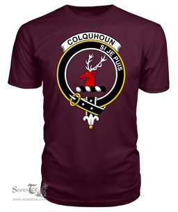 ScotsTee Shop Scottish Colquhoun Clan Tartan Scottish Clans Crest T Shirt