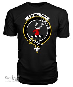ScotsTee Shop Scottish Colquhoun Clan Tartan Scottish Clans Crest T Shirt