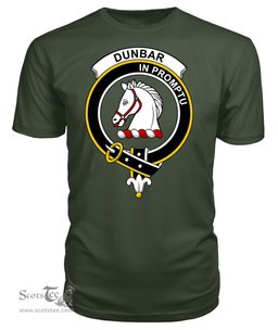 ScotsTee Shop Scottish Dunbar Clan Tartan Scottish Clans Crest T Shirt