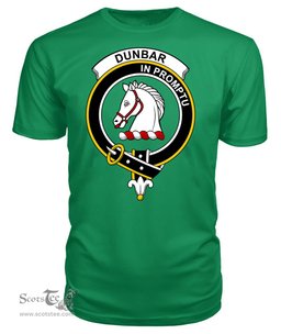 ScotsTee Shop Scottish Dunbar Clan Tartan Scottish Clans Crest T Shirt
