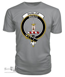 ScotsTee Shop Scottish Dunlop Clan Tartan Scottish Clans Crest T Shirt