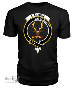 ScotsTee Shop Scottish Calder Clan Tartan Scottish Clans Crest T Shirt
