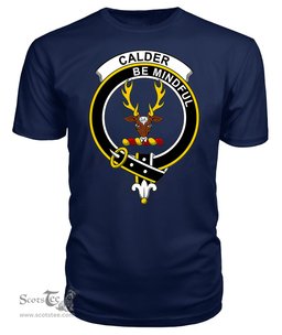 ScotsTee Shop Scottish Calder Clan Tartan Scottish Clans Crest T Shirt