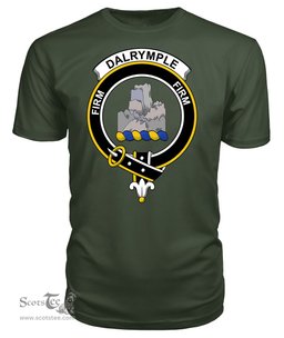ScotsTee Shop Scottish Dalrymple Clan Tartan Scottish Clans Crest T Shirt
