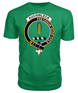 ScotsTee Shop Scottish Auchinleck or Affleck Clan Tartan Scottish Clans Crest T Shirt