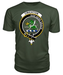 ScotsTee Shop Scottish Crichton Clan Tartan Scottish Clans Crest T Shirt