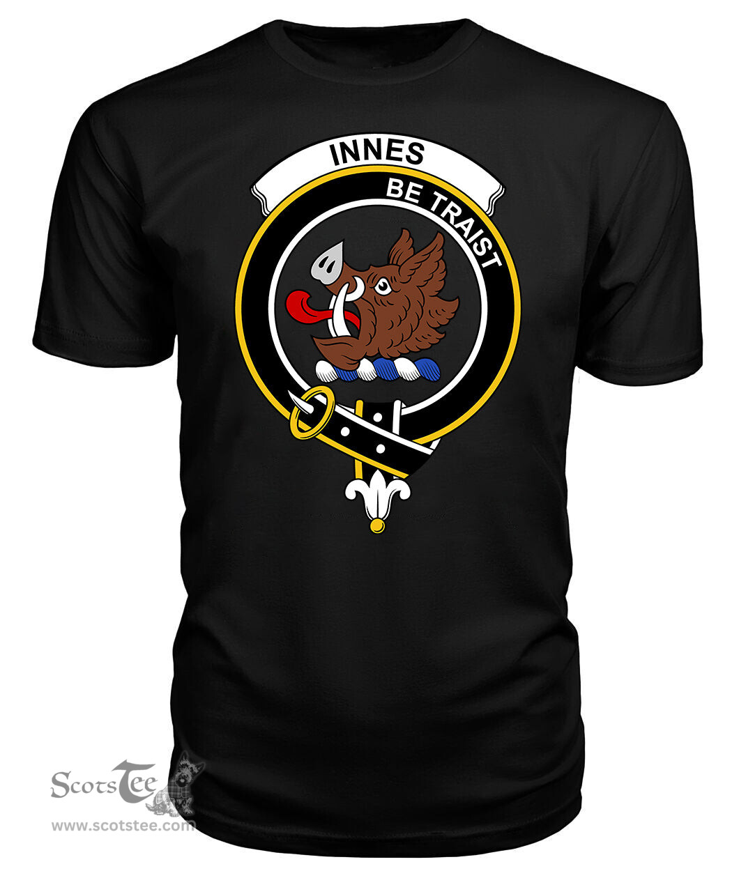 ScotsTee Shop Scottish Innes Clan Tartan Scottish Clans Crest T Shirt