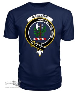 ScotsTee Shop Scottish MacLaine of Lochbuie Clan Tartan Scottish Clans Crest T Shirt