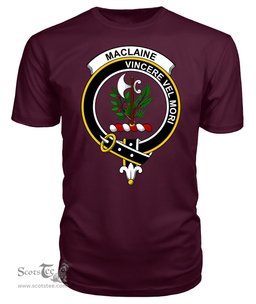 ScotsTee Shop Scottish MacLaine of Lochbuie Clan Tartan Scottish Clans Crest T Shirt