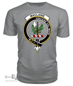 ScotsTee Shop Scottish MacLaine of Lochbuie Clan Tartan Scottish Clans Crest T Shirt