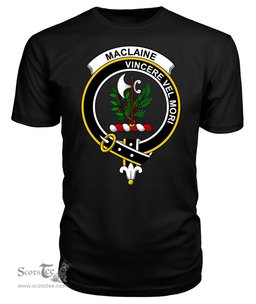 ScotsTee Shop Scottish MacLaine of Lochbuie Clan Tartan Scottish Clans Crest T Shirt