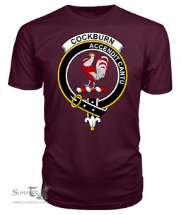 ScotsTee Shop Scottish Cockburn Clan Tartan Scottish Clans Crest T Shirt