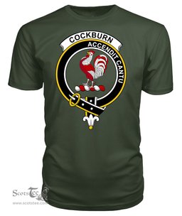 ScotsTee Shop Scottish Cockburn Clan Tartan Scottish Clans Crest T Shirt