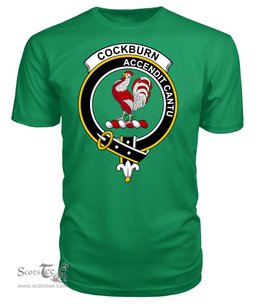 ScotsTee Shop Scottish Cockburn Clan Tartan Scottish Clans Crest T Shirt