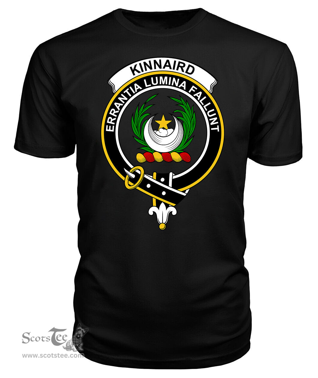 ScotsTee Shop Scottish Kinnaird Clan Tartan Scottish Clans Crest T Shirt