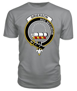 ScotsTee Shop Scottish Grierson Clan Tartan Scottish Clans Crest T Shirt